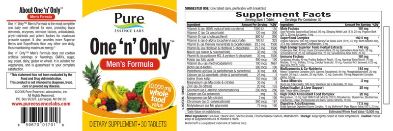 One 'N' Only Men's Formula