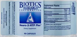 Label for Neuro-5-HTP Plus