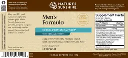 Label for Men's Formula