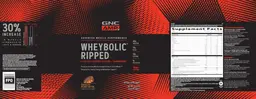 Label for Wheybolic Ripped Chocolate Peanut Butter