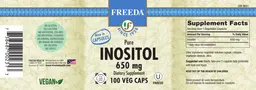 Label for Pure Inositol 650 mg