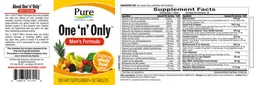 Label for One 'N' Only Men's Formula