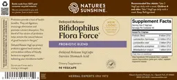 Label for Delayed Release Bifidophilus Flora Force