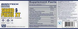 Label for Shred & Focus XT