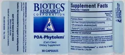 Label for POA-Phytolens