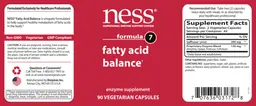 Label for Formula 7 Fatty Acid Balance