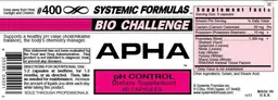 Label for APHA pH Control