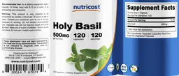 Label for Holy Basil 500 mg