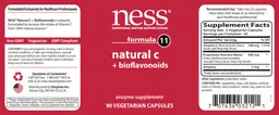 Label for Formula 11 Natural C + Bioflavonoids