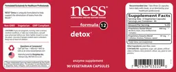 Label for Formula 12 Detox