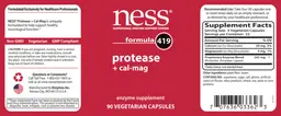 Label for Formula 419 Protease + Cal-Mag
