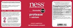 Label for Formula 416 Protease + Calcium