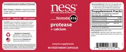 Label for Formula 416 Protease + Calcium