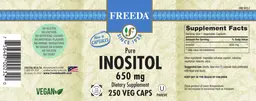 Label for Pure Inositol 650 mg