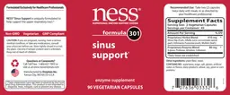 Label for Formula 301 Sinus Support
