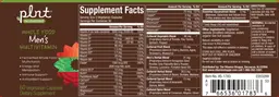 Label for Whole Food Men's Multivitamin