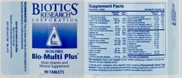 Label for Bio-Multi Plus Iron Free