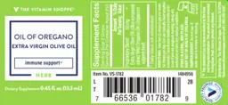 Label for Oil of Oregano