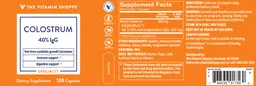 Label for Colostrum
