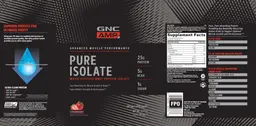 Label for Pure Isolate Strawberry