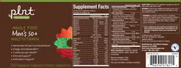 Label for Whole Food Men's 50+ Multivitamin