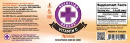 Label for Vitamin C Capsules 600 mg