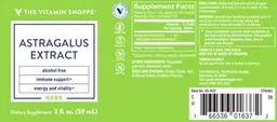 Label for Astraglus Extract