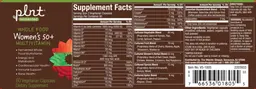 Label for Whole Food Women's 50+ Multivitamin