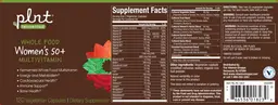 Label for Whole Food Women's 50+ Multivitamin