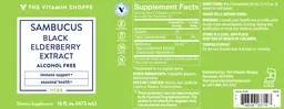 Label for Sambucus Black Elderberry Extract