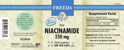 Label for Pure Niacinamide 250 mg