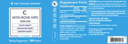 Label for C with Rose Hips 1000 mg