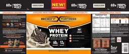 Label for Super Advanced Whey Protein Cookies N Creme