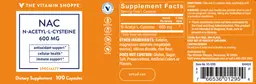 Label for NAC 600 mg