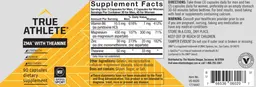 Label for ZMA with Theanine