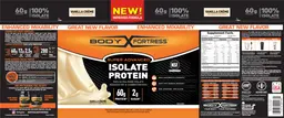 Label for Super Advanced Isolate Protein Vanilla Creme