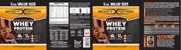 Label for Super Advanced Whey Protein Chocolate