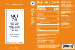 Label for MCT Oil