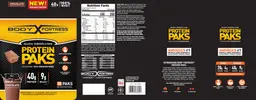 Label for Protein Paks Chocolate
