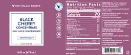 Label for Black Cherry Concentrate
