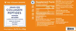 Label for Collagen Peptides Powder Unflavored