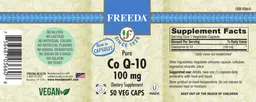 Label for Pure Co Q-10 100 mg