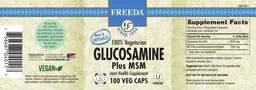 Label for Glucosamine Plus MSM