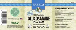 Label for Glucosamine Plus MSM