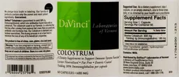 Label for Colostrum
