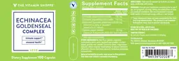 Label for Echinacea Goldenseal Complex