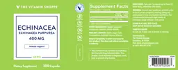 Label for Echinacea 400 mg