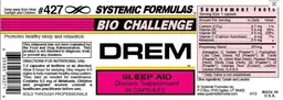 Label for DREM Sleep Aid