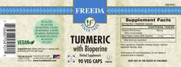Label for Turmeric with Bioperine