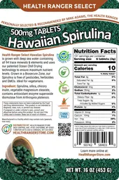 Label for Hawaiian Spirulina